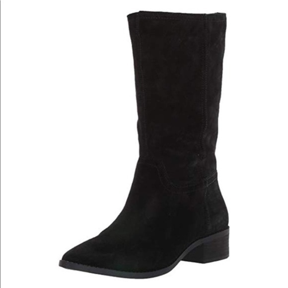 [Lucky Brand] Classic Black Pointed Toe Boots - Picture 3 of 5